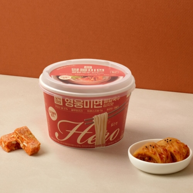 강원더몰,(오직미)영웅미면 쌀칼국수 98g 12개입 100% 국내산쌀 김치맛
